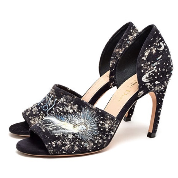 christian dior Sandals High Heel Suede - Picture 1 of 8